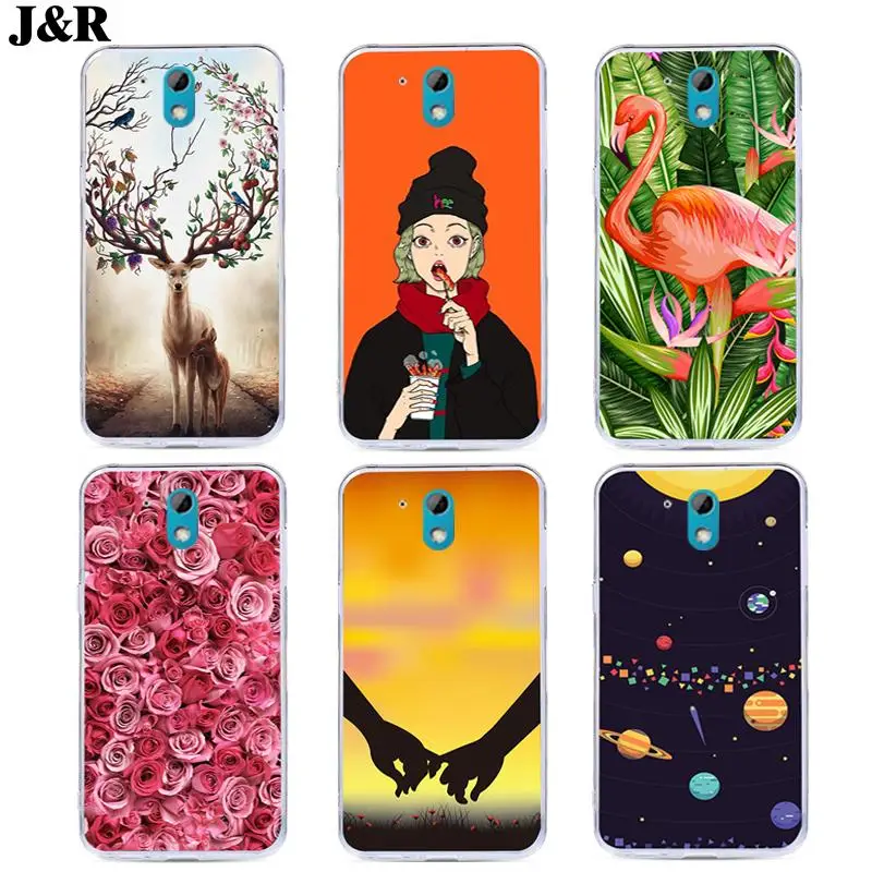 Чехол для телефона J &amp R Flower Plants HTC Desire 526 326 Dual Sim 326G 526G мягкий чехол из ТПУ с