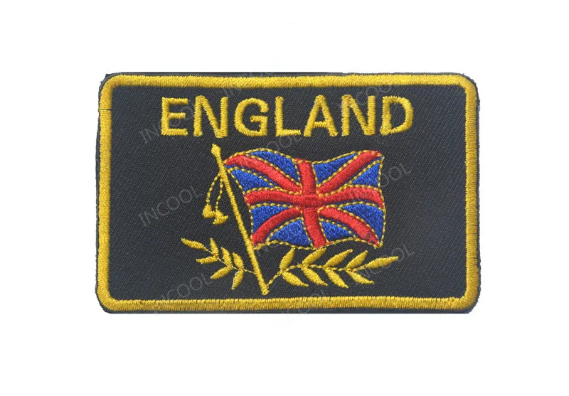 SAS Флаг Великобритании вышивка патч британской армии Военный боевой дух нашивки тактические эмблемы аппликации Великобритании вышитые значки - Цвет: 28
