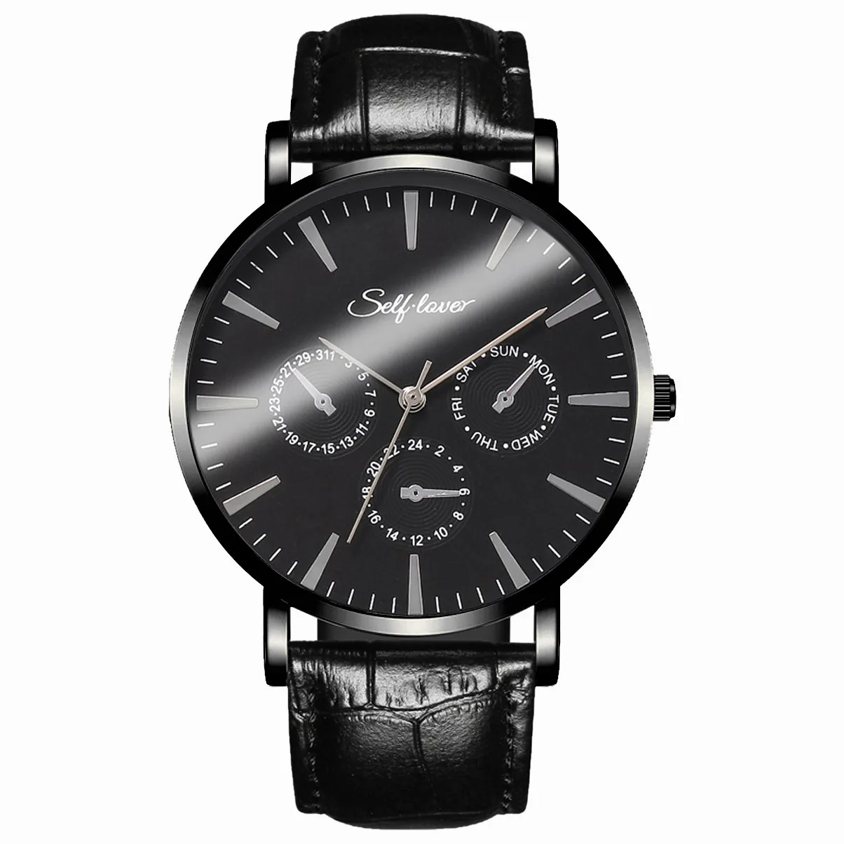 

reloj hombre men's watch Leather Band Watches Mens Sports Clock Analog Quartz Wrist Watches relogio masculino