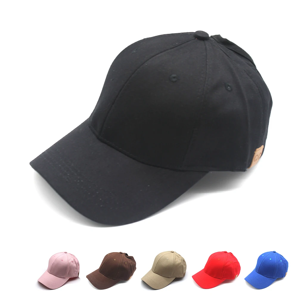 

2019 Ladies Ponytail Baseball Cap Women Bun Snapback Summer Hats Simple Solid Casual Sport Caps Drop Shipping Hat Cap
