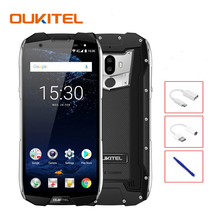 OUKITEL WP5000 IP68 Водонепроницаемый 5 7 дюймовый смартфон Android 1 6 ГБ ОЗУ + 64 Гб ПЗУ 5200 мАч 8