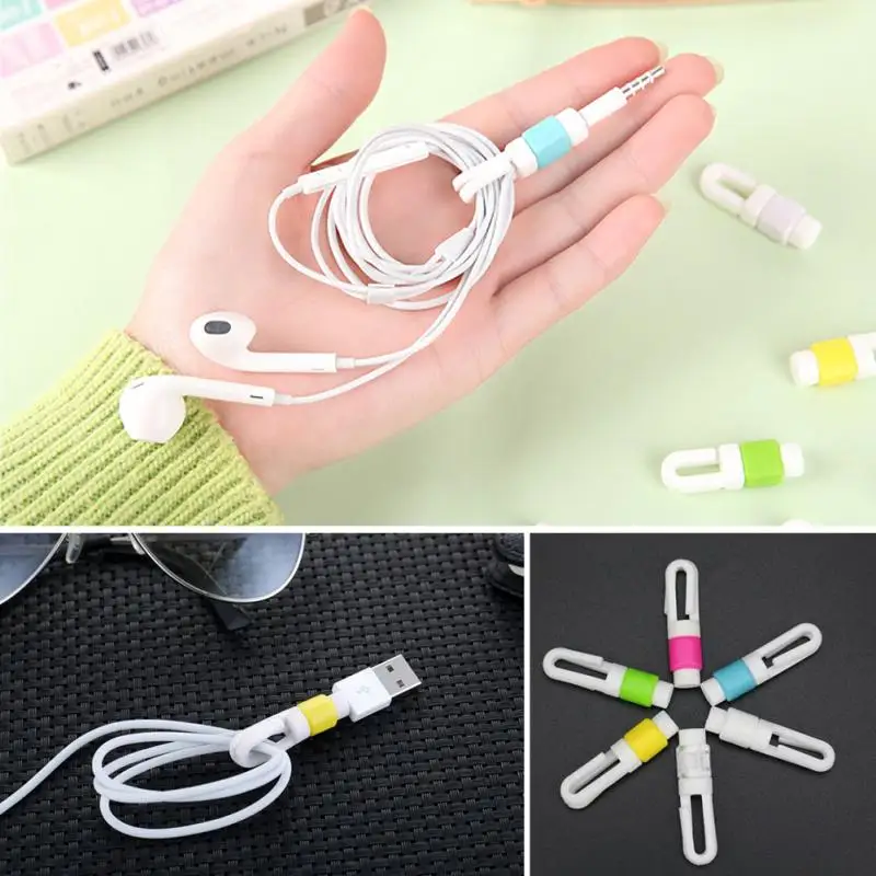 Silicone Digital Cable Protector Cord Protecotor Protective sleeves USB cable winder cover for