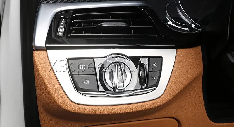 Для BMW 5 серии G30 2017 2019 накладки на кнопки переключателя света 1 шт. матовый