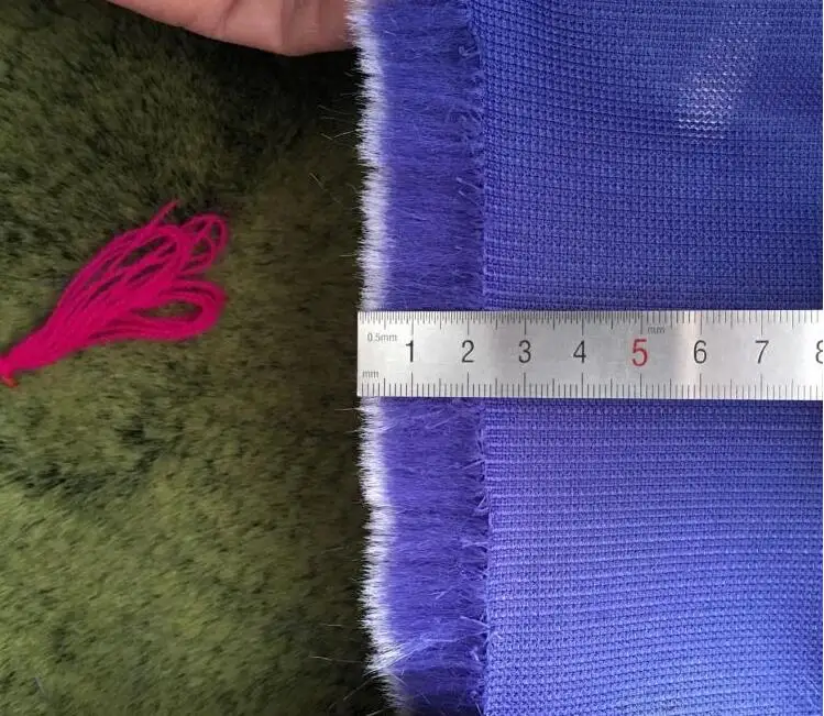 9 estilo Rex conejo largo pelo animal algodón felpa lana tela para abrigo textiles hecho a mano parche Jacquard grueso lentejuelas tela a345 - 2
