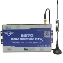 Беспроводной телеметрический комплект Modbus шлюз GSM 3g 4G LTE сотовая связь RTU с 2 DIN 2AIN 2DO для фермы системы интеграции S270
