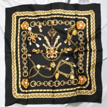 Элегантный бренд ручной работы саржевый шелковый шарф TWIC-190111