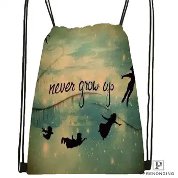 

Custom Peter-Pan-Movie-Drawstring Backpack Bag for Man Woman Cute Daypack Kids Satchel (Black Back) 31x40cm#20180611-03-156