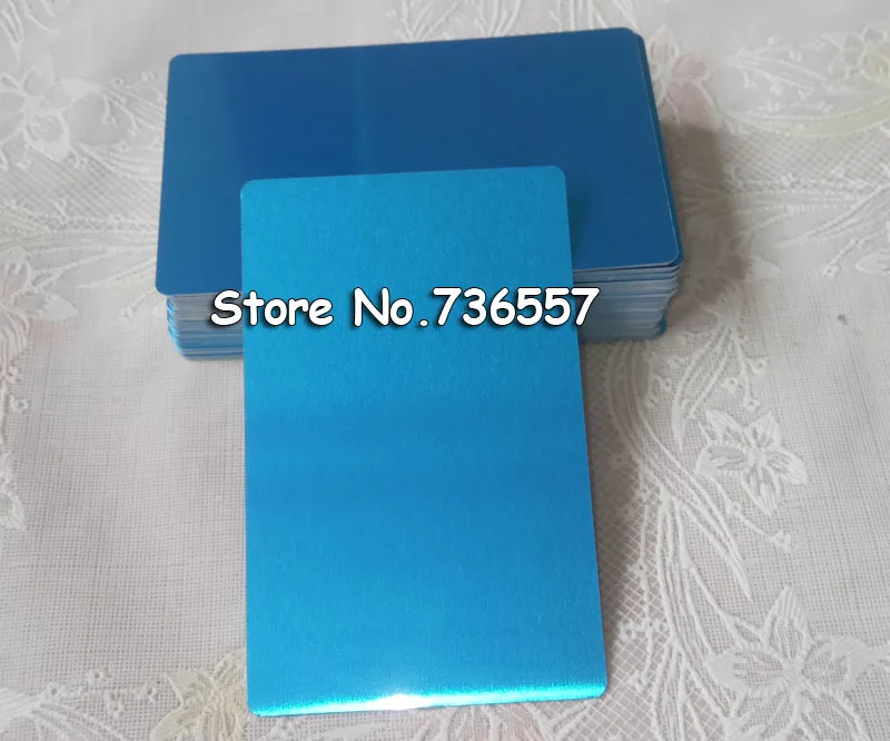 Cartão de Visita Cartão de Liga de Alumínio em Branco Gravação a Laser Cartões de Presente Conjunto de Cartões de Ouro Metal Cartão Cliente Faça Você Mesmo 100 Pcs 14 cartão de liga de alumínio em branco