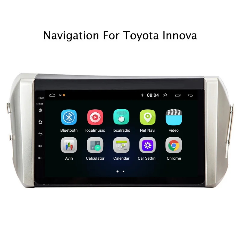 Clearance 9" 2.5D IPS Android 8.1 Car DVD GPS Player For Toyota Innova Car Radio Stereo Head Unit with Navigation 2