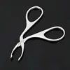 Stainless Steel Scissors Flat Tip Eyebrow Extension Tweezer Clamp Plier Eyebrows Clipper Eyelash Hair Remove Epilating Tool ► Photo 3/6