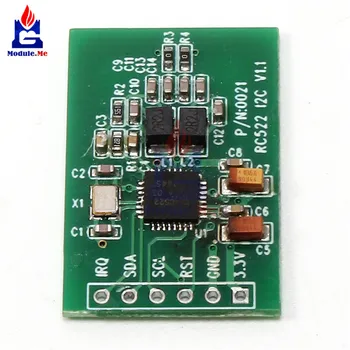 

RC522 RFID Sensor Module Card Reader Writer Module I2C IIC Interface IC Card RF Sensor Module Ultra-Small RC522 13.56MHz
