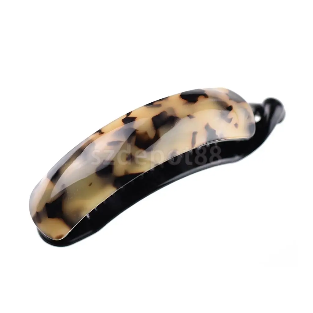 Large Long Banana Hair Clip Hairpin Acetate Headwear Ponytail Holder For Women Lady Girl