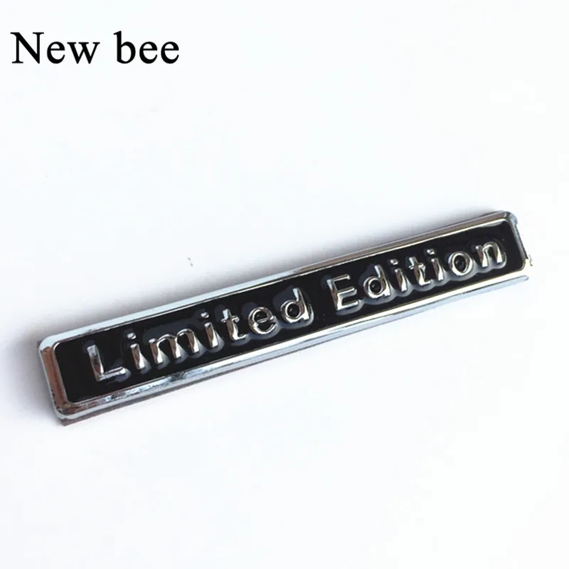 

Newbee Chrome Metal Sticker Car Styling Limited Edition Emblem Badge Logo Motorcycle Decal For Audi Q3 A4 Q5 A6 A4L A6L R8 Q7