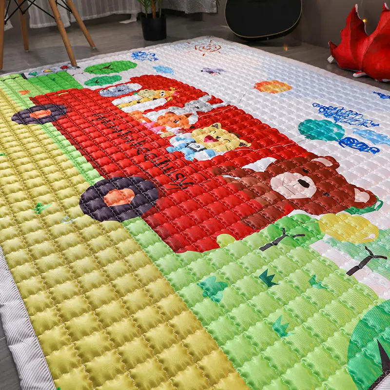 TREENDPOOL детский хлопковый игровой коврик, детский игровой коврик 150x200 см Ludo, машинная стирка, коврики для гостиной/спальни, противоскользящие