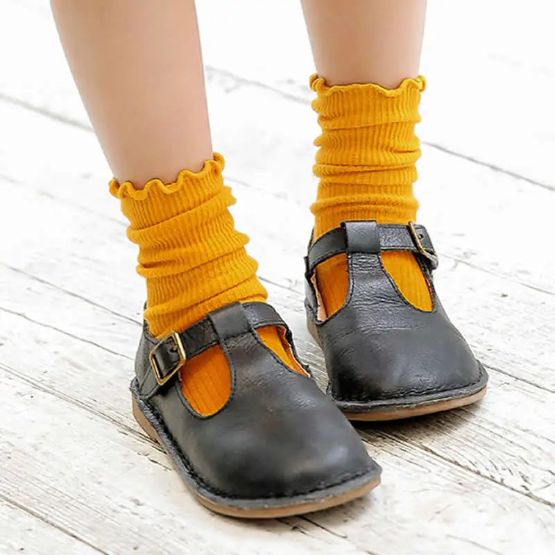 

cotton agaric heaps pure color girl socks Creative candy color children socks of the girls Pile socks thin sock infant clothing