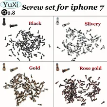 Юйси 100 шт. задняя крышка винт для iPhone 7 нижний док-разъем пять звезд Pentalobe винты для iPhone 7G