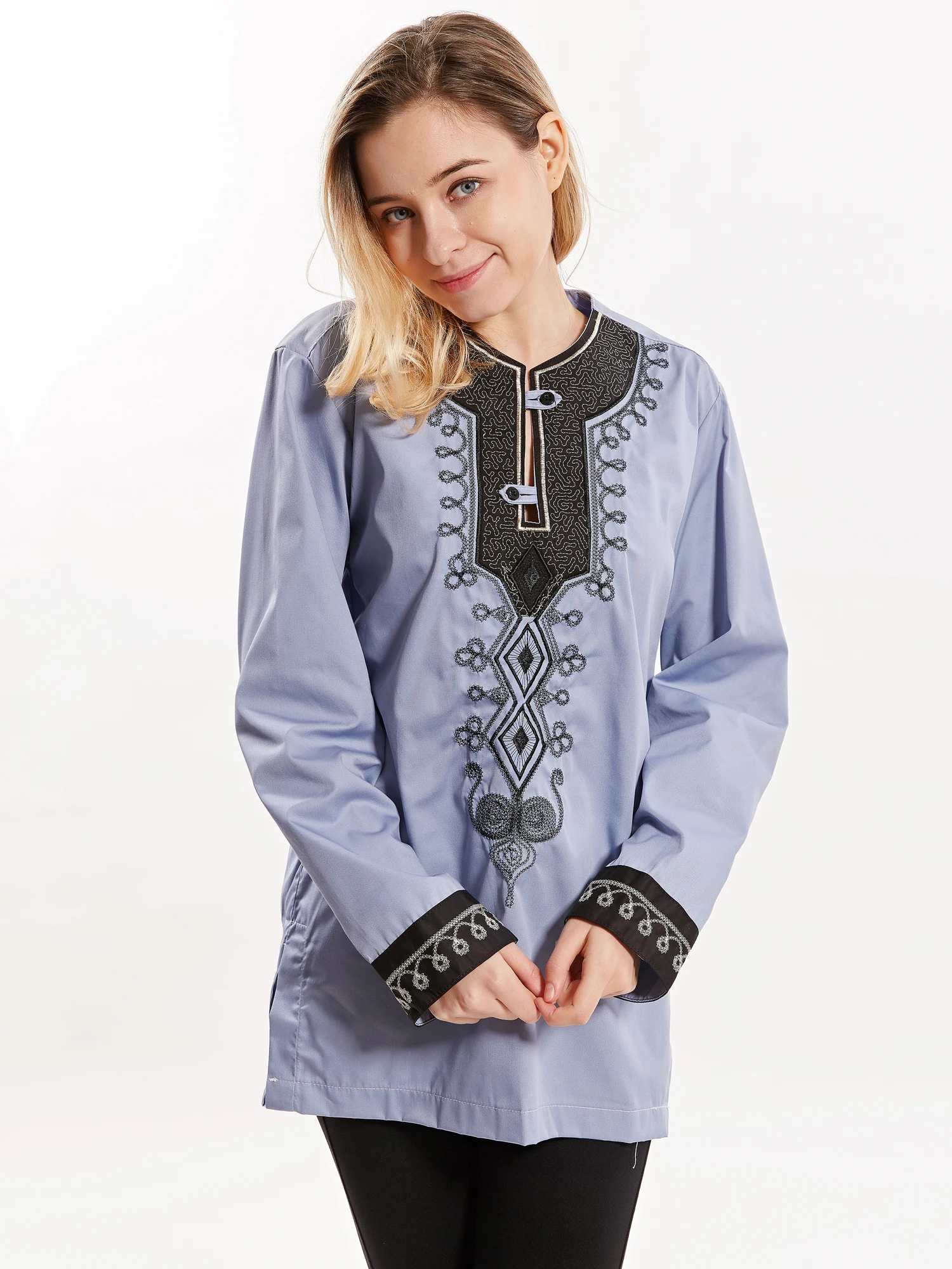 Унисекс Dashikiage мусульманская вышитая индивидуальная одежда 2019|Мусульманская