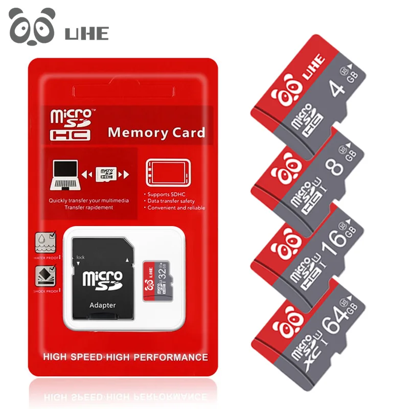 Высокоскоростная карта памяти Micro SD 32 ГБ 64 класс 10 красная TF 4 8 16 Гб Microsd для