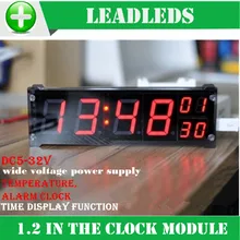 DIY Automobile motorcycle led display Digital precision clock module led luminous electronic clock with temperature alarm clock