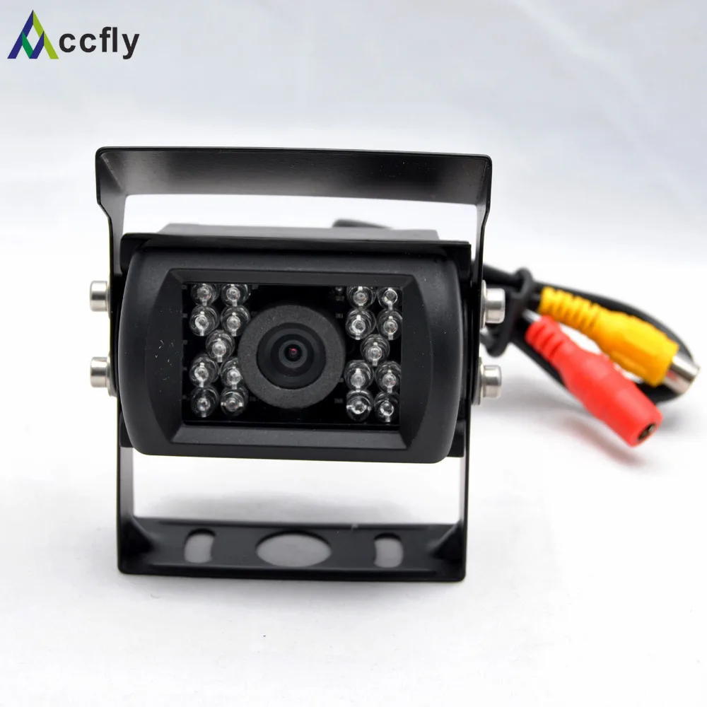 Accfly 12V 24V HD CCD Автомобильная камера заднего вида 120 dgeree для грузовые автобусы караван экскаватор RV трейлер кемпер