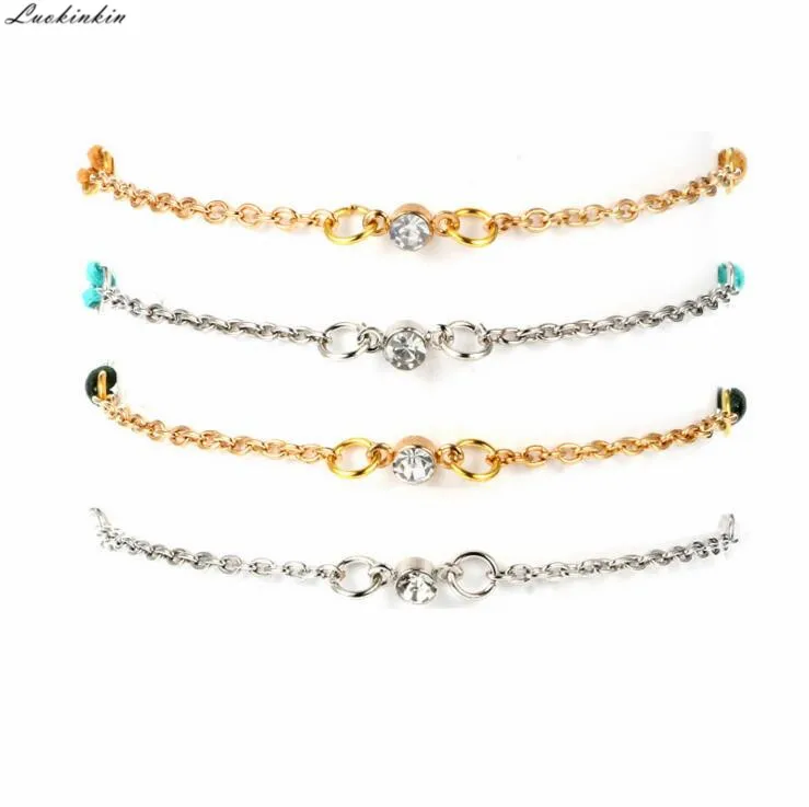 

rhinestone golden&silvery alloy colorful rope charm bracelet women accessories 2019 new fashion jewelry 4 pcs/set