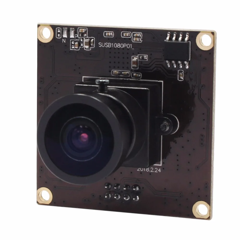 MJPEG YUY2 50fps 1080P Wide angle USB3.0 Camera Board 1/2.8 SONY IMX291 mini 38*38mm board Fisheye Video USB Camera 