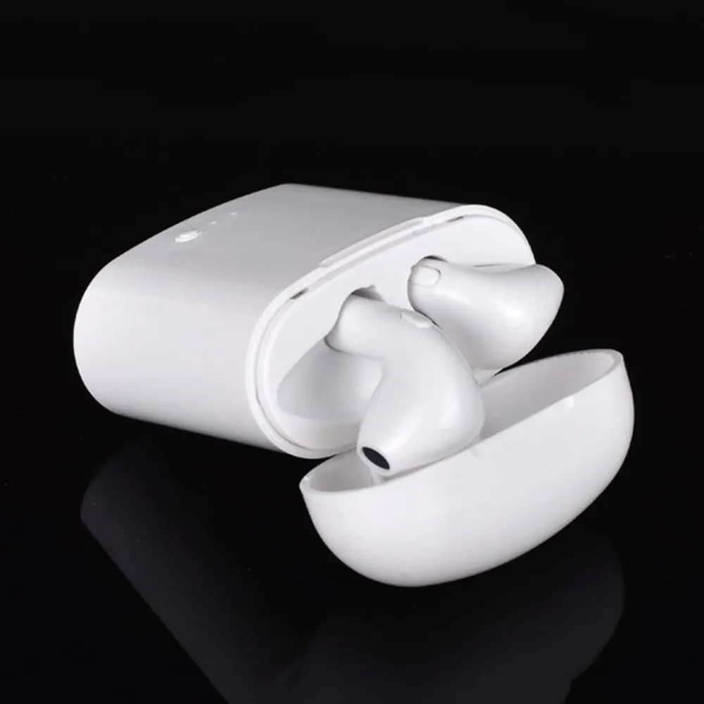 

In-Ear Earpiece Wireless Bluetooth Earphone Twins Earpieces Mobile Power Charger Box Headphones Silicone anti-lost rope Earbuds