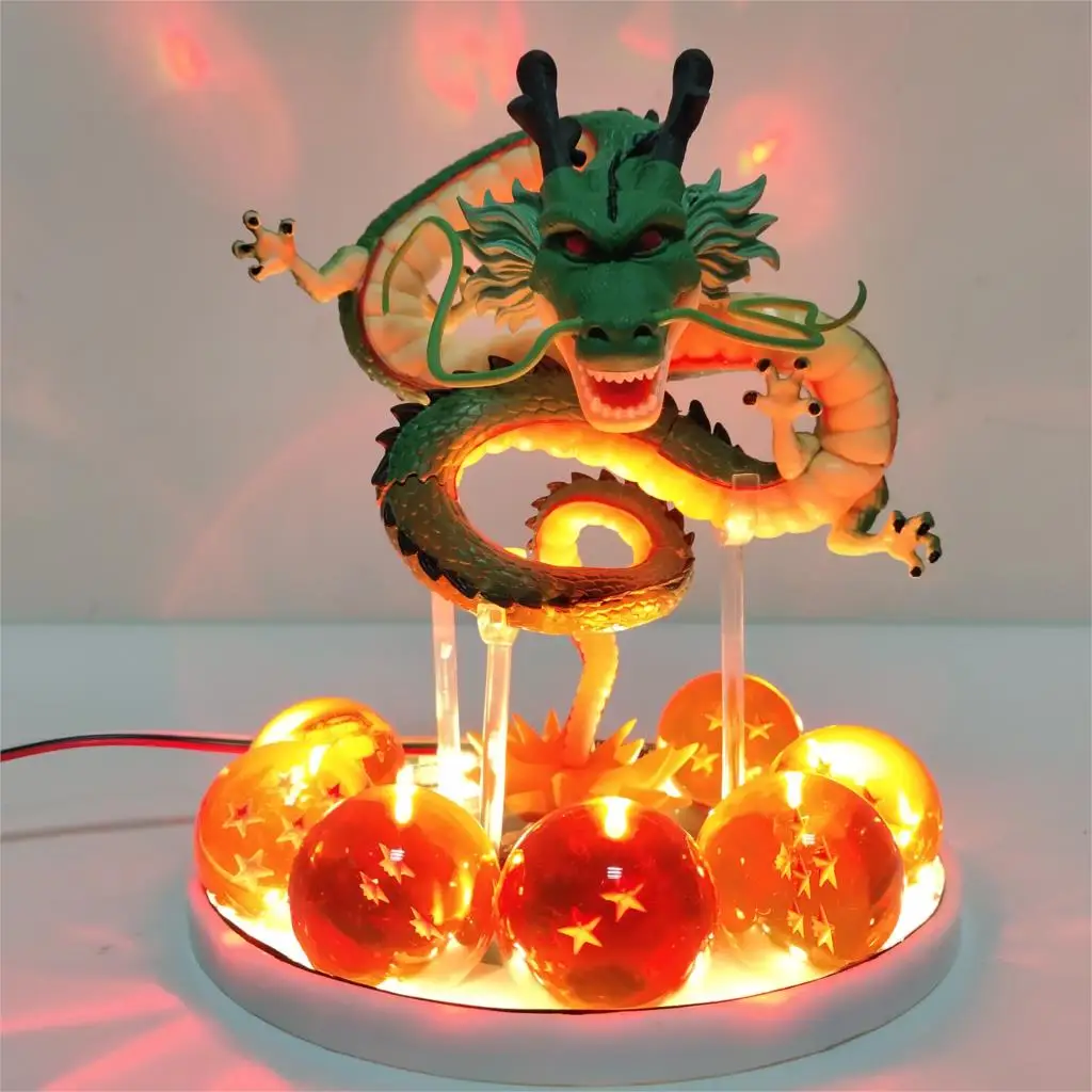 Dragon Ball Shenron DIY ночник светодиодный набор игрушек Кристальный Дракон шар супер Z GT Shenlong креативная настольная лампа подарок для детской модели