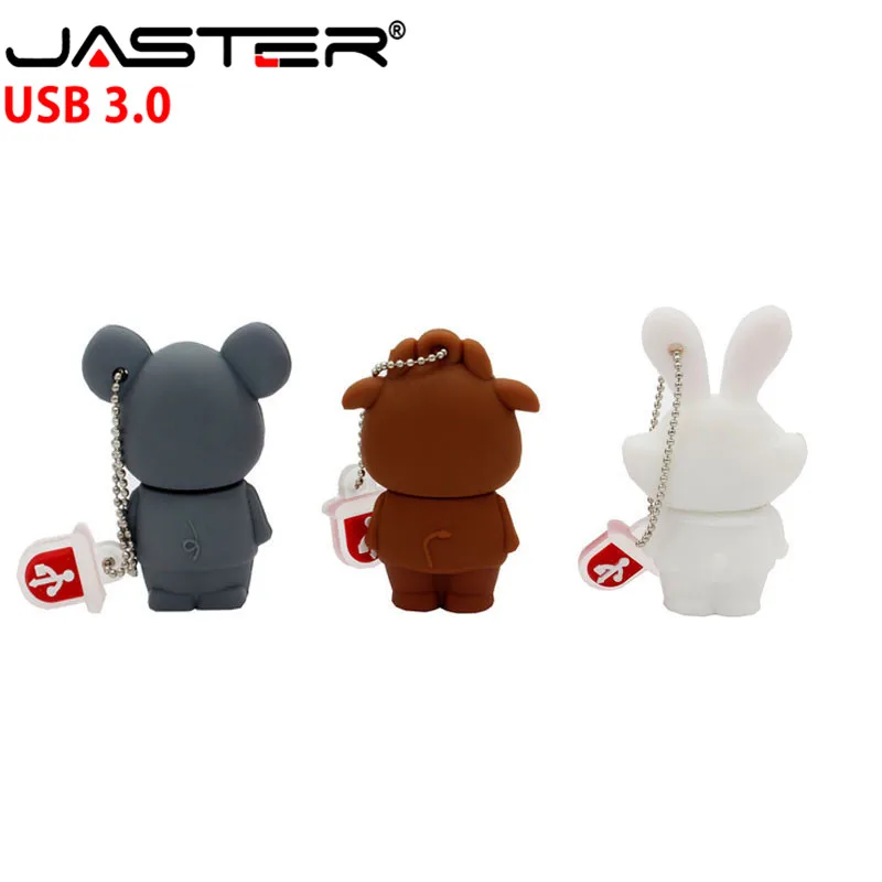 JASTER Китайский Зодиак флеш-накопитель USB 3,0 диск животных Зеленая змея/курица/кролик/лошадь/обезьяна карта памяти Флешка 4 Гб до 64 ГБ