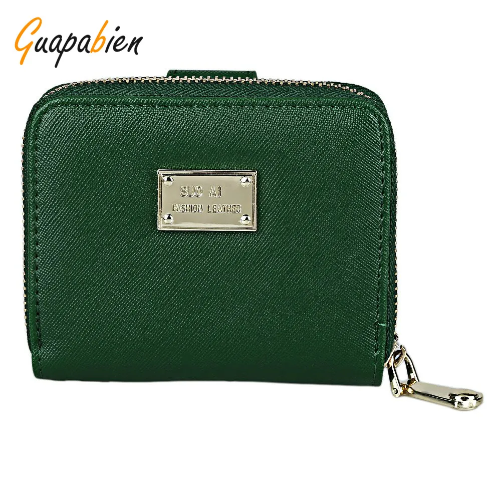 Guapabien 2016 Letter Zipper Nylon Coin Purses Card Holders Purse Two