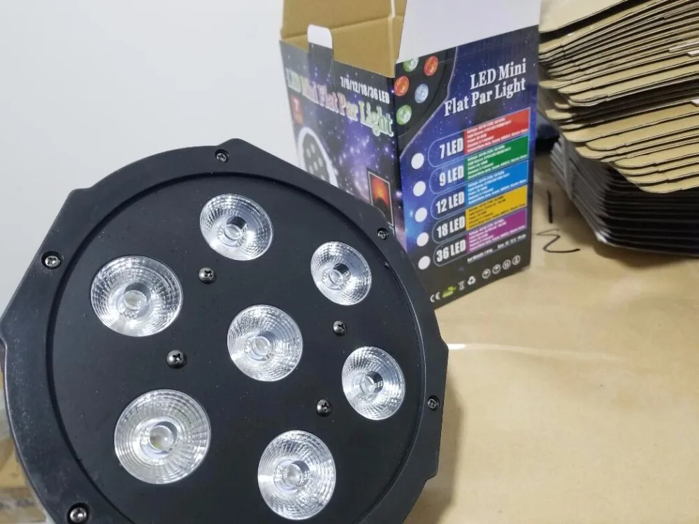CREE RGBW 7x18W LED Flat SlimPar RGBWA UV Light 6in1 LED DJ Wash Light Stage dmx light lamp 6/10 channes CREE RGBW 7x18W LED Flat SlimPar RGBWA UV Light 6in1 LED DJ Wash Light Stage dmx light lamp 6/10 channes
