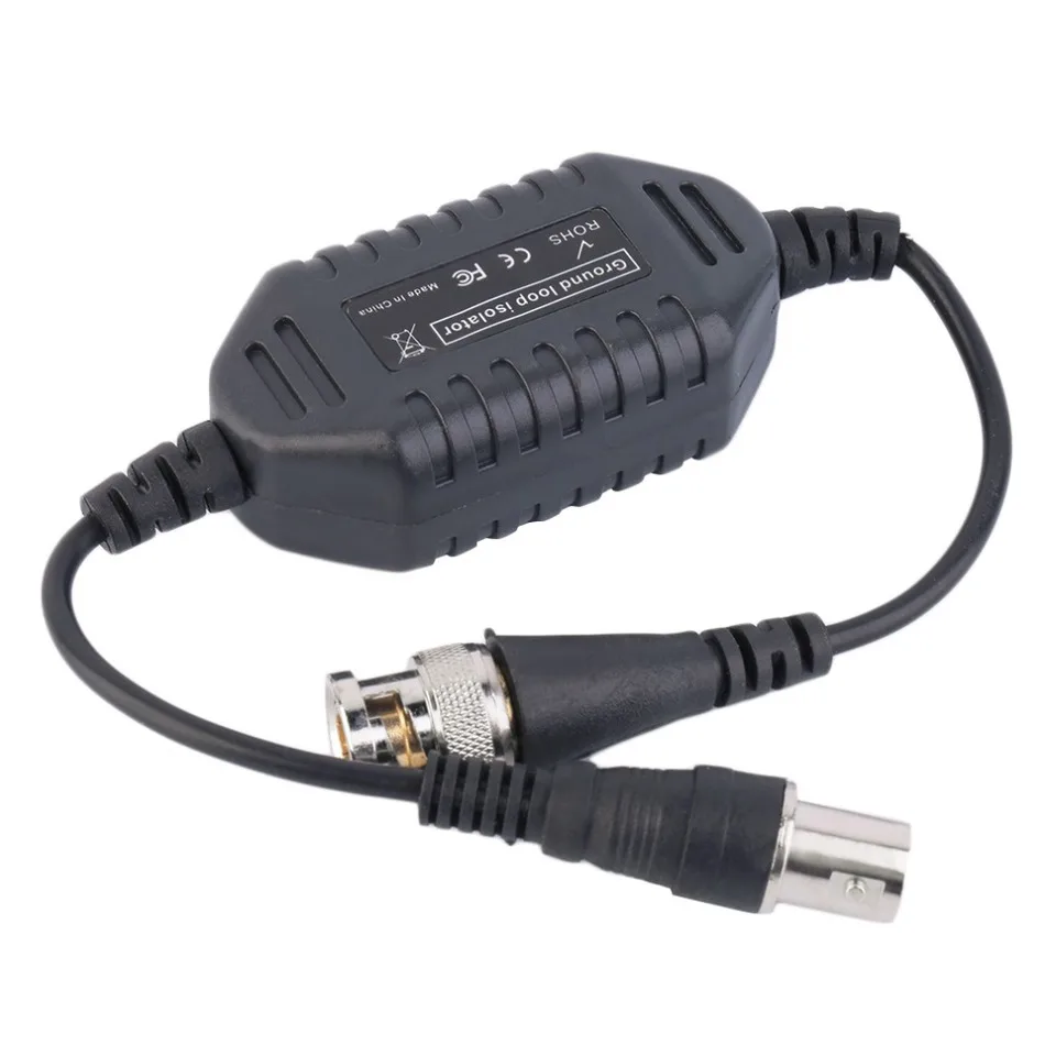 

Coaxial Video Ground Loop Isolator CCTV Balun Ground Loop Isolator Coaxial BNC Male to Female For Video Surveillance CCTV System