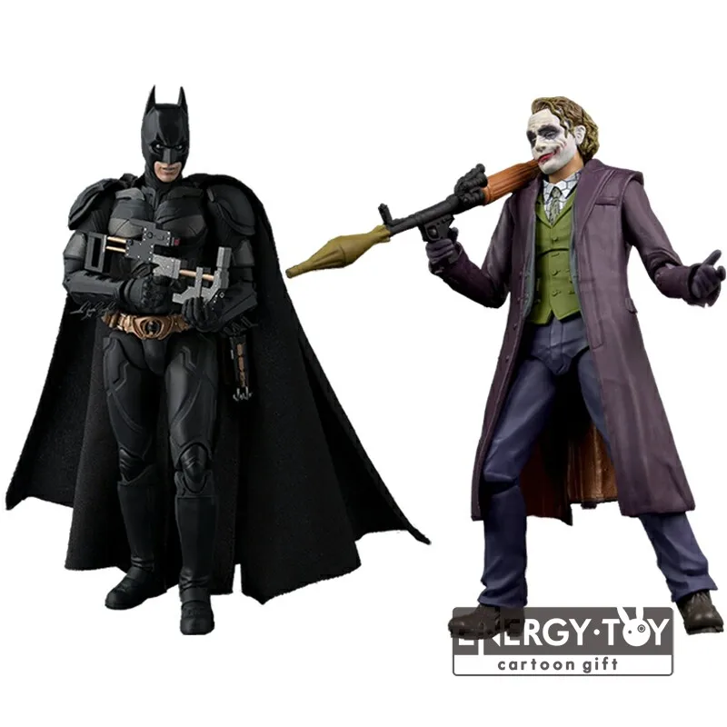 

2kinds 6" Cartoon The Dark Knight Batman Joker PVC ation figure doll model toy