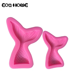 

Mermaid Tail Silicone Cake Tools Fondant Molds Fishtail Jelly Candy Chocolate Cupcake Moulds Cake Decorating Kitchen Baking Tool
