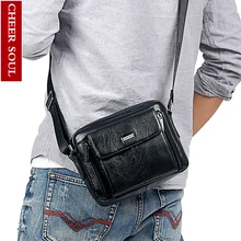 Cheer Soul, натуральная кожа, мужская сумка-мессенджер, планшеты, мужская сумка на плечо, сумочка, маленькие сумки через плечо, мужской портфель, кожаные сумки