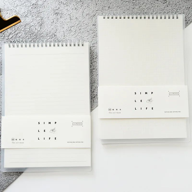 

A5 B5 Coil Notebook Spiral book Line Grid Paper Journal Diary Sketchbook For School office Supplies Stationery