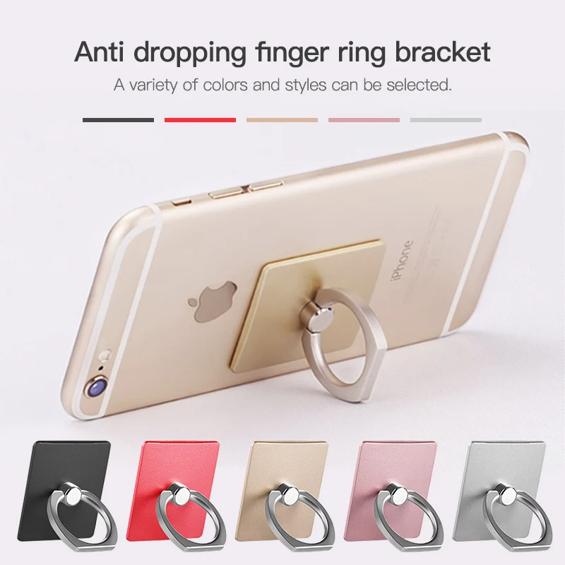 Finger Ring For iPhone Samsung Universal Mobile Phone Smartphone Accessories Round Car Mount Stand Holder 360 Degree Rotation