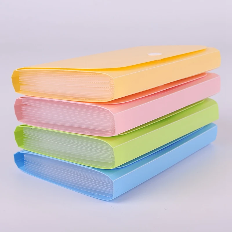 1 шт. пластиковые папки для документов ярких цветов А6, сумки для документов, расширяющиеся бумажники, папки для документов, школьные офисные принадлежности