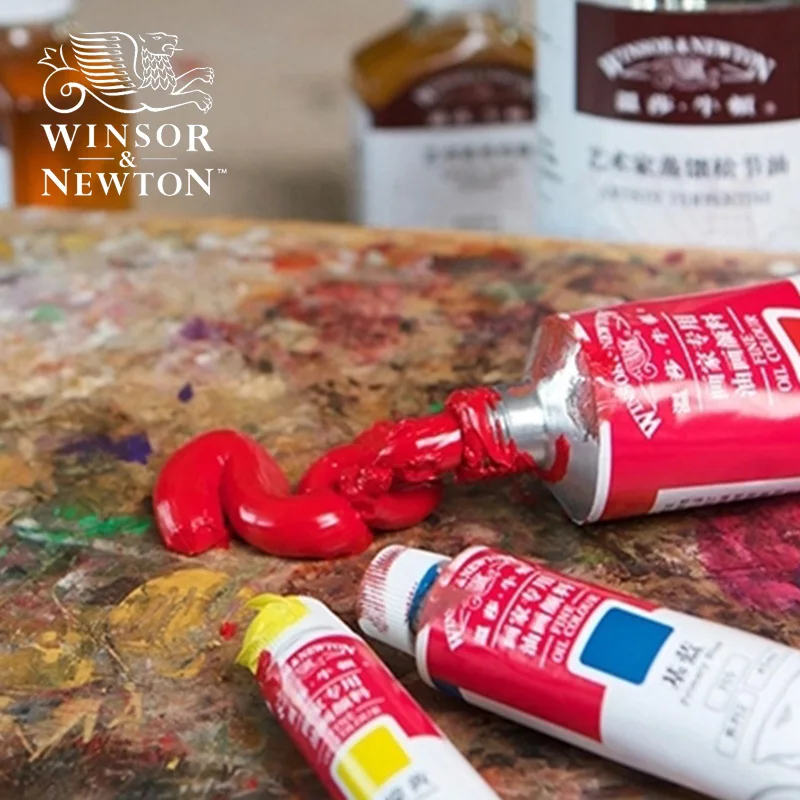 Winsor Newton Fine Oil Color Paints 45ml for Professional Artist Titanium White Metallic Silver Gold oil paint