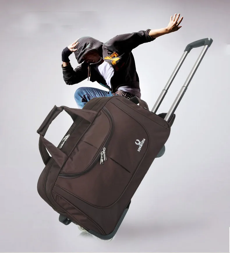 Новое поступление водонепроницаемый тележка lugage мешок дорожные сумки тележки дорожная сумка багаж и дорожные сумки для женщин и мужчин