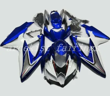 

good quality New ABS Mold Fairings Kits Fit For Suzuki GSX-R600 GSX-R750 K8 2008-2010 08 09 10 Fairing bodywork cool blue gray