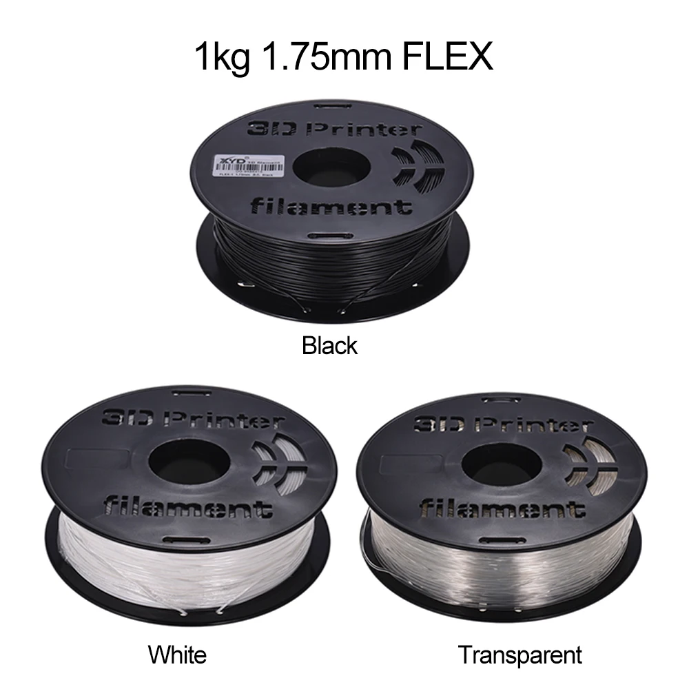 Transparent Für 3d Drucker Zeichnung Stifte MöChten Sie Einheimische Chinesische Produkte Kaufen? Schwarz 1 Kg/spool 1,75mm Flexible Tpu Filament Druck Material Liefert Weiß