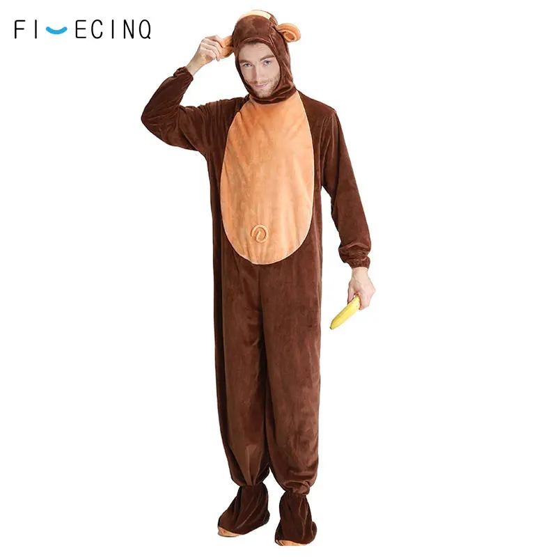 Halloween Family Matching Pajama Suit Animal Brown Monkey Cosplay Costume Funny Carnival Jumpsuit Kigurumis Adult Kid Men Women Halloween Family Matching Pajama Suit Animal Brown Monkey Cosplay Costume Funny Carnival Jumpsuit Kigurumis Adult Kid Men Women