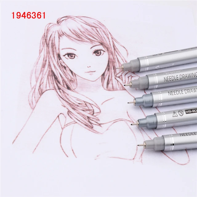 UNIfelt-tipped Drawing Pen Sketching Gel Pen Black/Dark Gray/Gray/Sepia  Bandai Gundam Model Kit Marker Pen Script liner - AliExpress