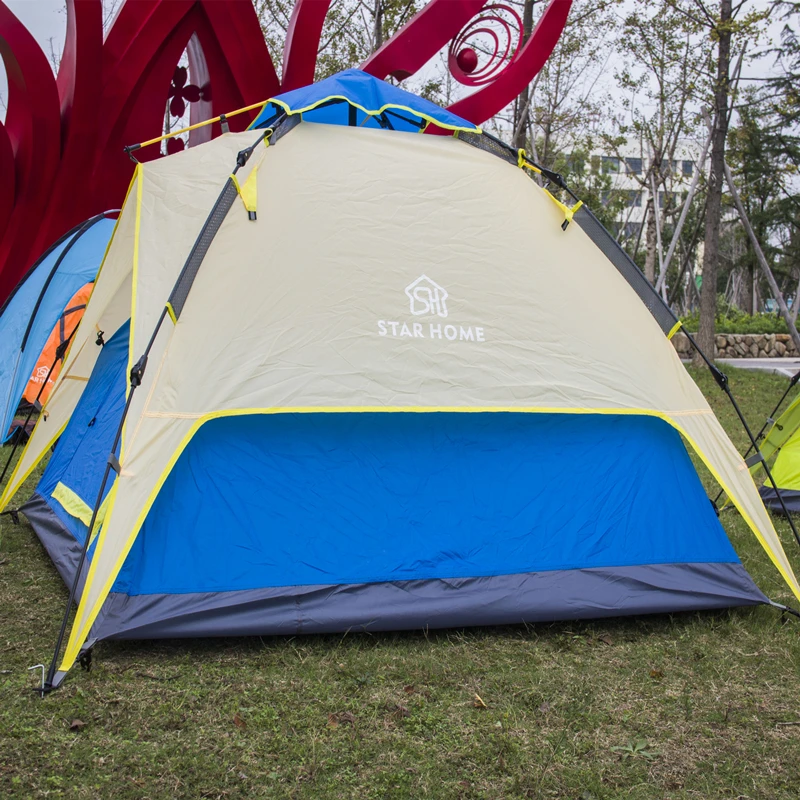 Outdoor Tent Camping Picnic Tents Double Layer Tent Beach Camping Tent