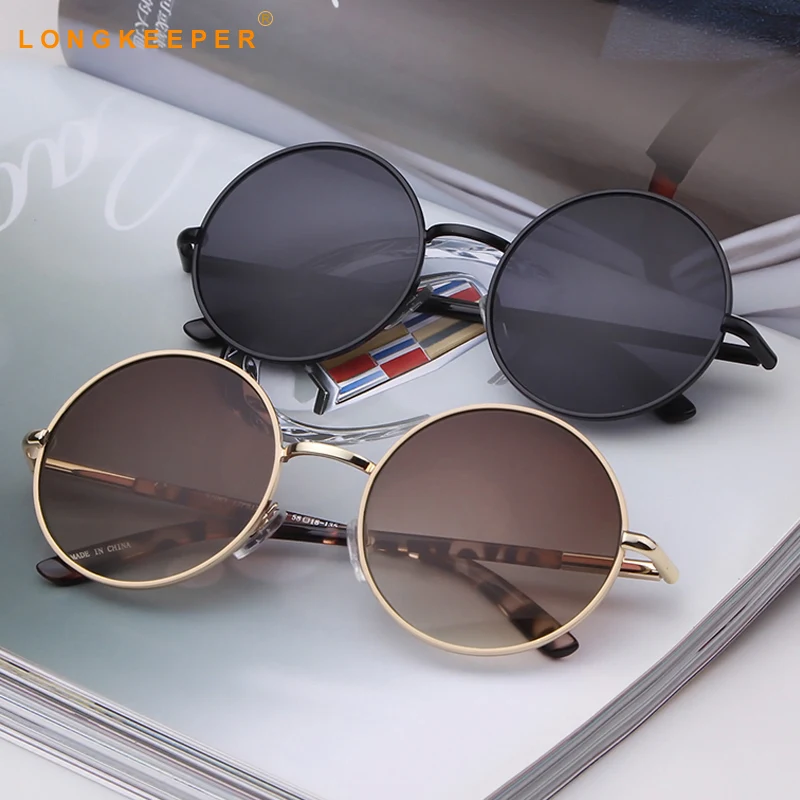 

Classic Round Sunglasses Women Men Retro Fashion Round Glasses UV400 Metal Acetate Frame Eyewear Tortoise oculos de sol feminino
