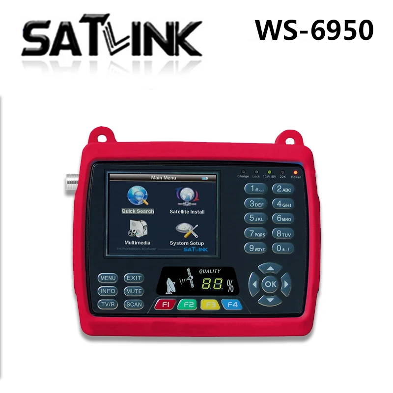 SZ Satlink WS 6950 3,5 дюймов цифровой спутниковый сигнал Finder метр WS6950 WS-6950 ТВ коробка