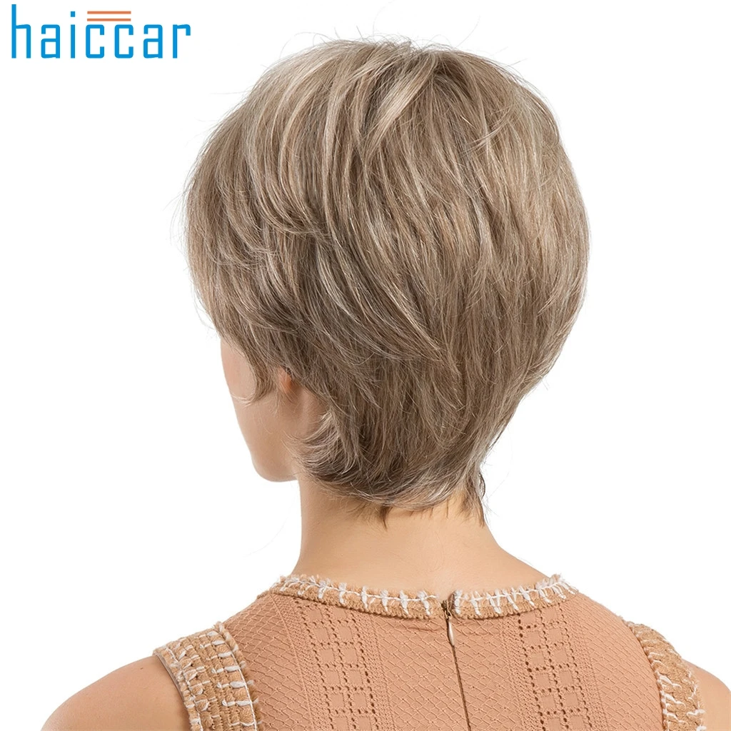 New Short Curly Women wig High Quality Hairstyle Human Hair Wigs For And Generous hair extensions Cosplay party 24cm Dec24 New Short Curly Women wig High Quality Hairstyle Human Hair Wigs For And Generous hair extensions Cosplay party 24cm Dec24