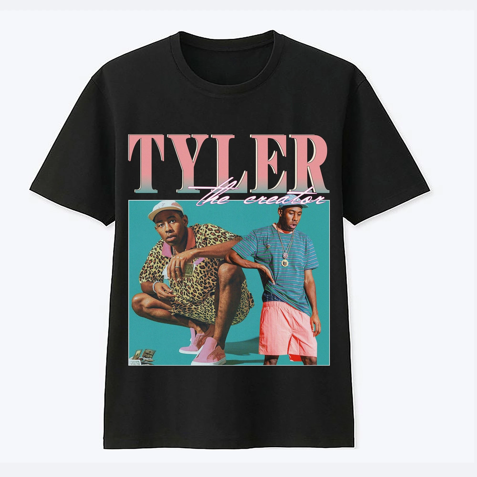 Мужская Винтажная Футболка Tyler Tee-черная женская футболка