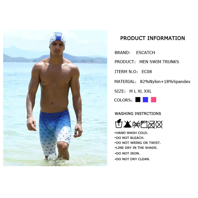 Surfing beach shorts Men Tight Fast drying Color Shorts Swimming Beach Shorts Flower Surfboard Shorts Surf swimwear Suits #2p15 (14)